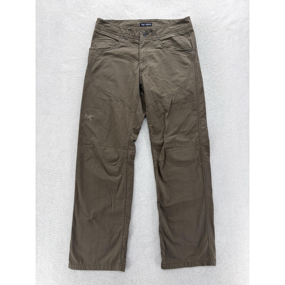 Arc'teryx Cronin Pants Mens 32x32 Brown Canvas Nylon Hiking Work Trail Camp